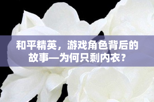 游戏角色背后的故事图片