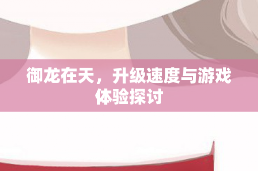升级速度与游戏体验探讨图片