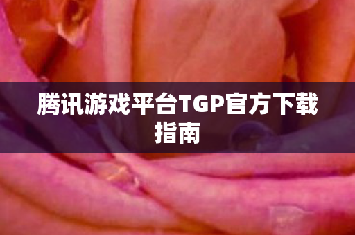 腾讯游戏平台TGP官方下载指南 腾讯游戏平台TGP官方下载指南