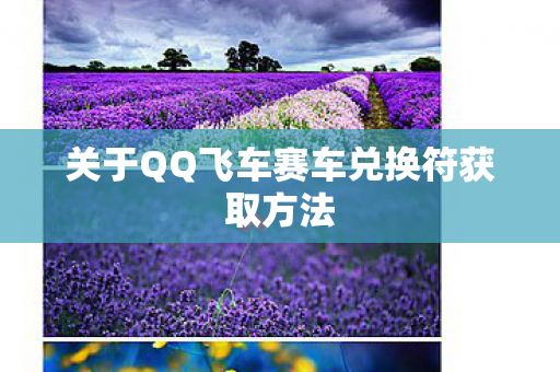 关于QQ飞车赛车兑换符获取方法图片