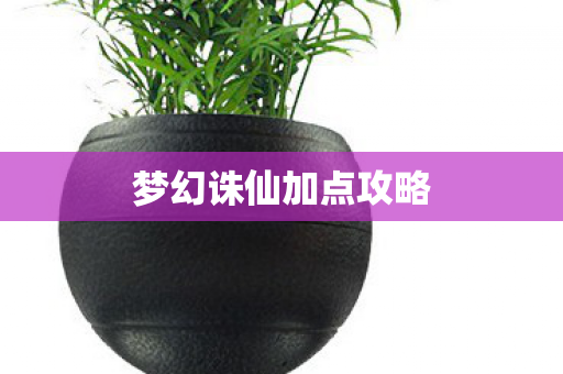 梦幻诛仙加点攻略图片