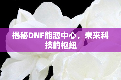 揭秘DNF能源中心图片