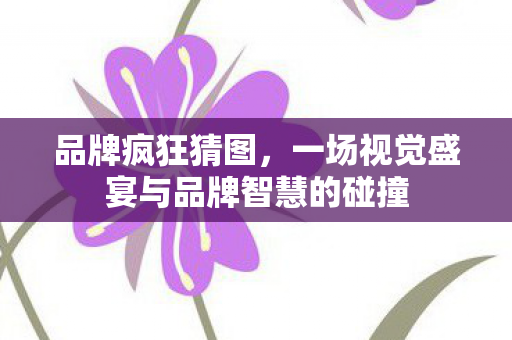 品牌疯狂猜图,一场视觉盛宴与品牌智慧的碰撞 品牌疯狂猜图,一场视觉盛宴与品牌智慧的碰撞