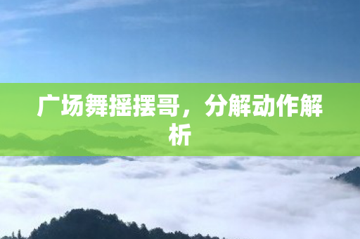 广场舞摇摆哥图片