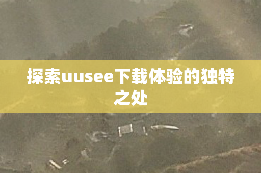 探索uusee下载体验的独特之处图片