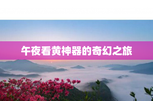 午夜看黄神器的奇幻之旅图片