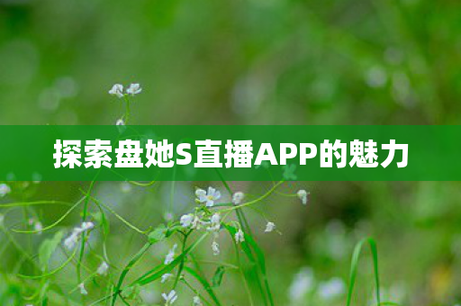 探索盘她S直播APP的魅力图片