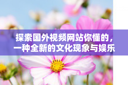 一种全新的文化现象与娱乐体验图片