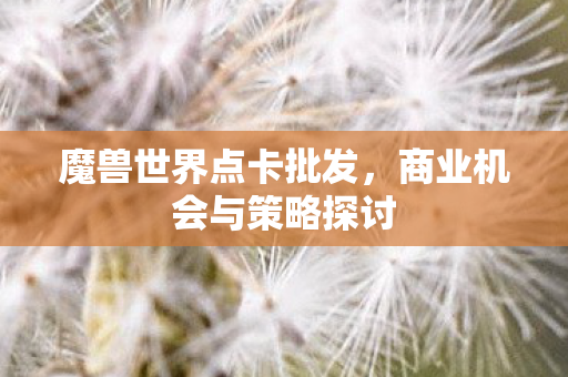 商业机会与策略探讨图片