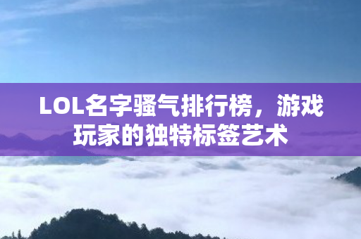 游戏玩家的独特标签艺术图片