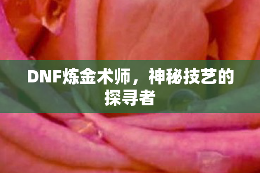 神秘技艺的探寻者图片
