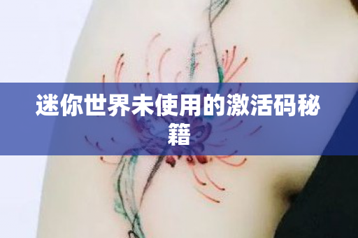 迷你世界未使用的激活码秘籍图片