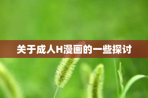 关于成人H漫画的一些探讨图片
