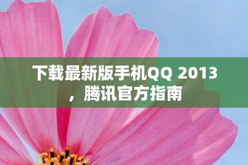 下载最新版手机QQ 2013图片