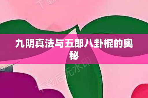 九阴真法与五郎八卦棍的奥秘图片