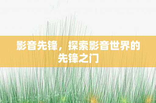 探索影音世界的先锋之门图片