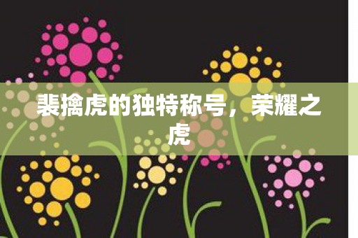裴擒虎的独特称号图片