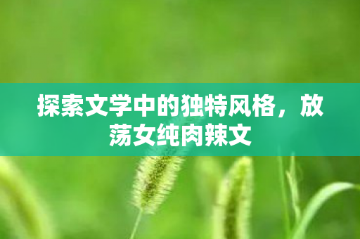 探索文学中的独特风格图片
