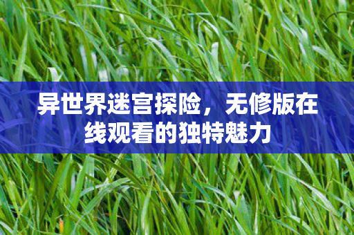 无修版在线观看的独特魅力图片