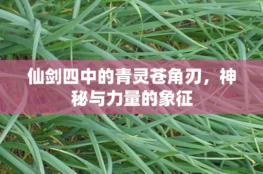仙剑四中的青灵苍角刃图片