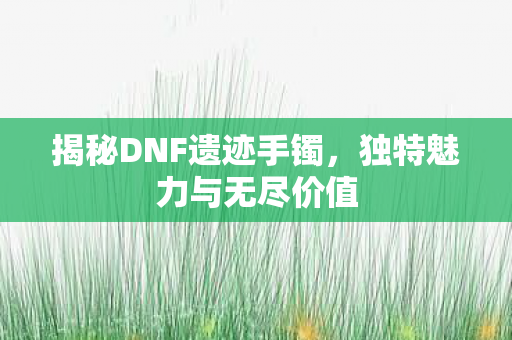 揭秘DNF遗迹手镯图片