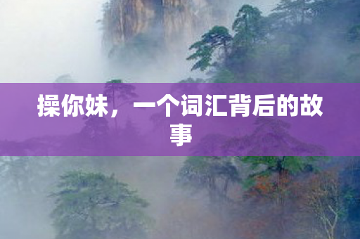 一个词汇背后的故事图片