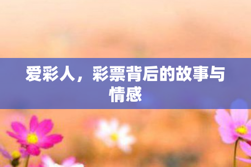 彩票背后的故事与情感图片