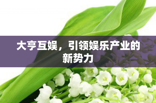 引领娱乐产业的新势力图片