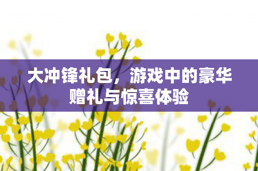 游戏中的豪华赠礼与惊喜体验图片
