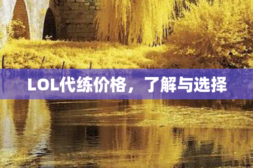 LOL代练价格图片