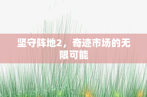 奇迹市场的无限可能图片