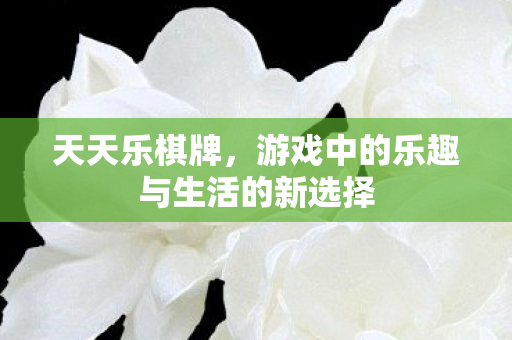 游戏中的乐趣与生活的新选择图片