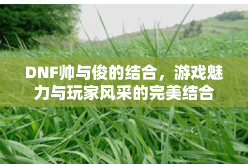 游戏魅力与玩家风采的完美结合图片