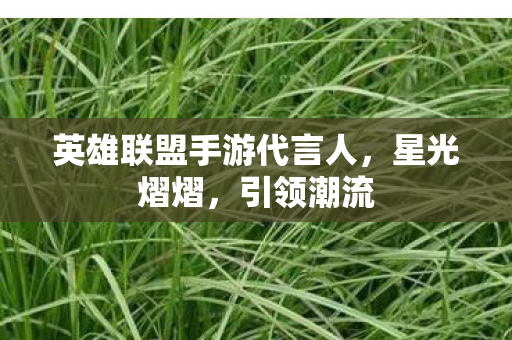 英雄联盟手游代言人图片