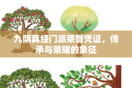 九阴真经门派荣誉凭证图片