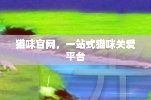 一站式猫咪关爱平台图片