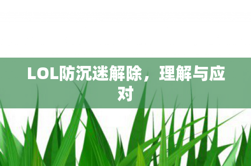 LOL防沉迷解除图片
