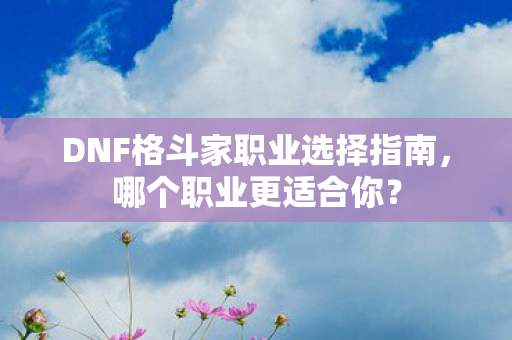 DNF格斗家职业选择指南图片