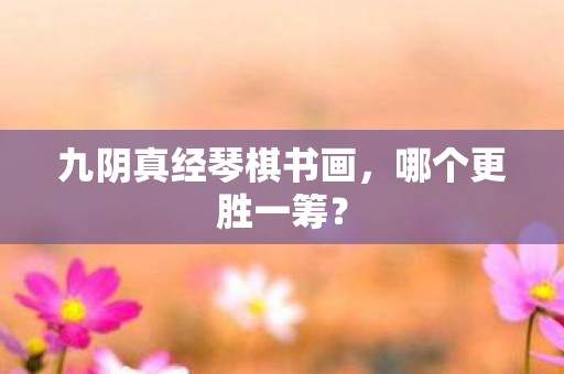 九阴真经琴棋书画图片
