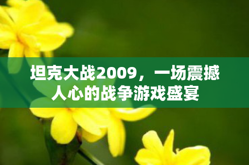 一场震撼人心的战争游戏盛宴图片