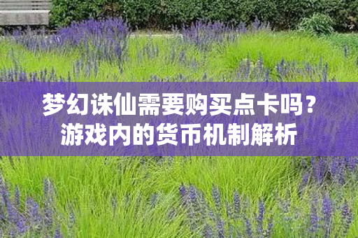 梦幻诛仙需要购买点卡吗图片