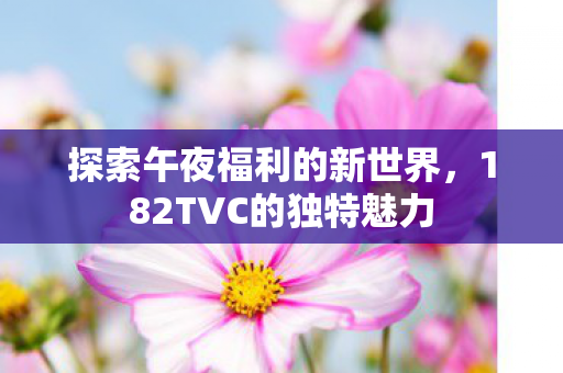182TVC的独特魅力图片