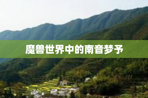 魔兽世界中的南音梦予图片