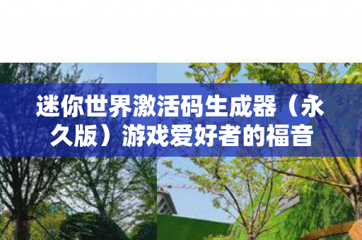迷你世界激活码生成器图片