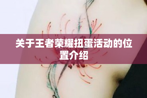 关于王者荣耀扭蛋活动的位置介绍图片