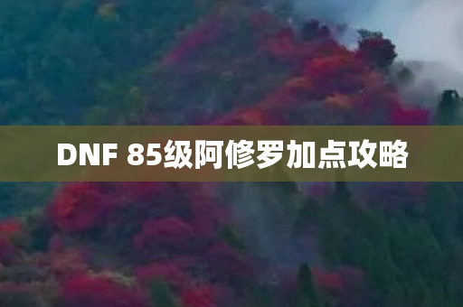 DNF 85级阿修罗加点攻略图片