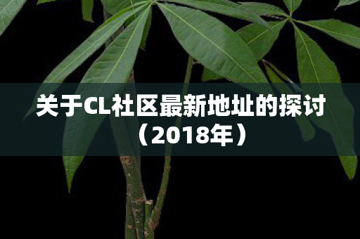 关于CL社区最新地址的探讨图片