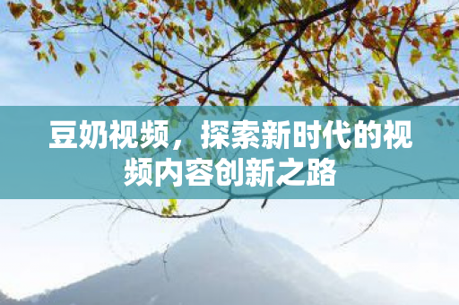 探索新时代的视频内容创新之路图片