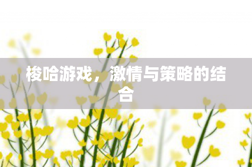 激情与策略的结合图片