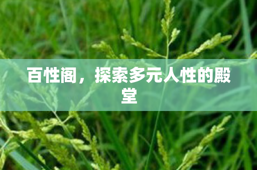 探索多元人性的殿堂图片